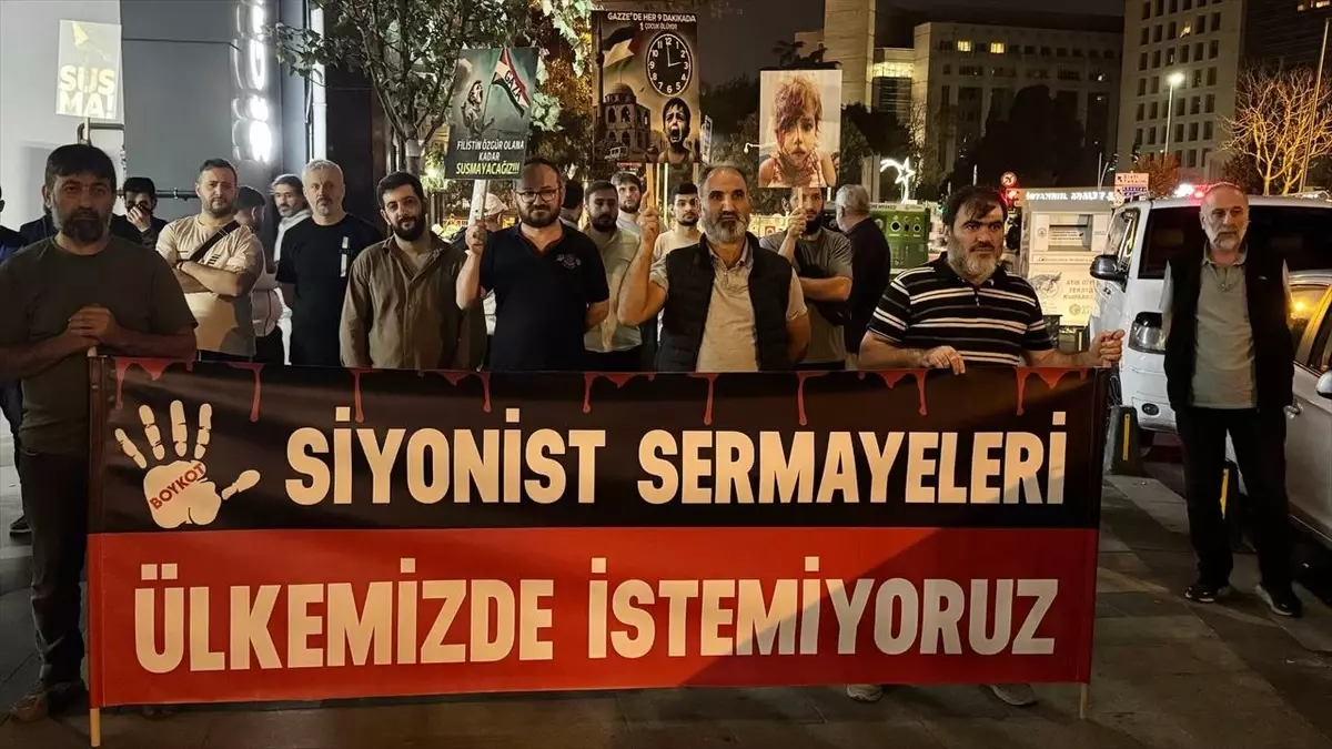 İstanbul’da İsrail Karşıtı Protesto