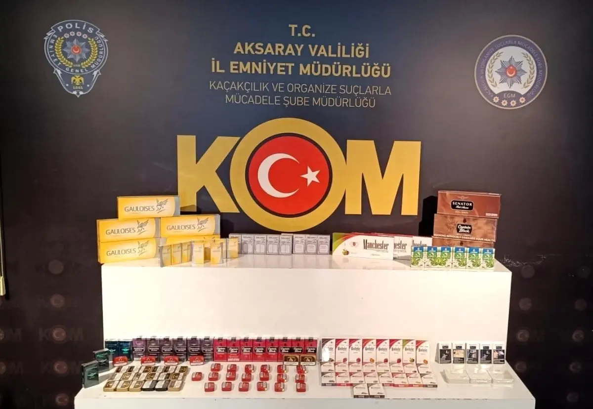 Aksaray’da Kaçak Ürün Operasyonu