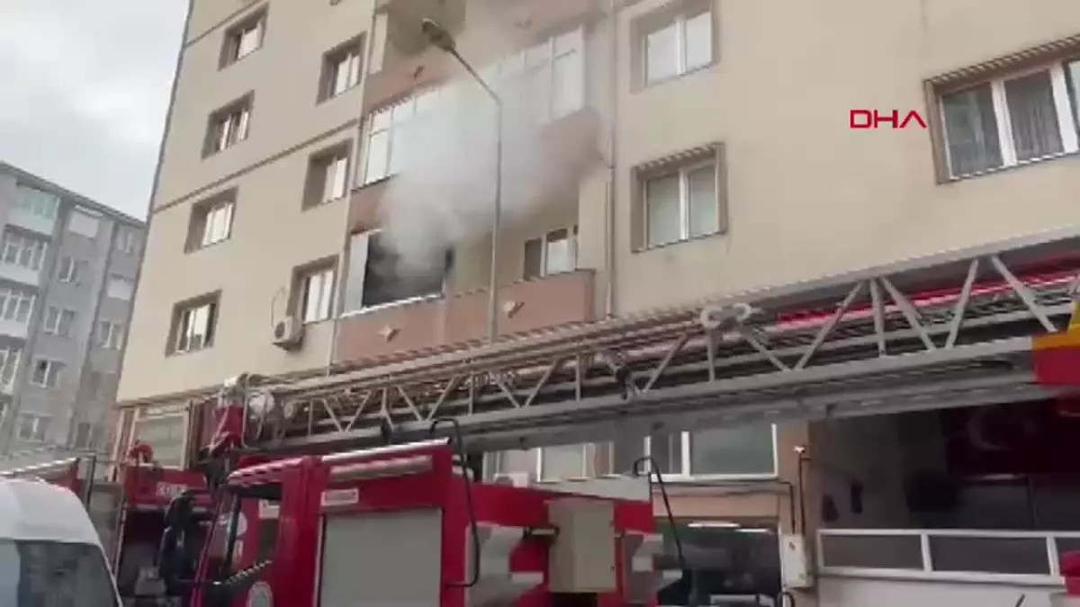 Çorlu’da Balkonda Yangın Çıktı